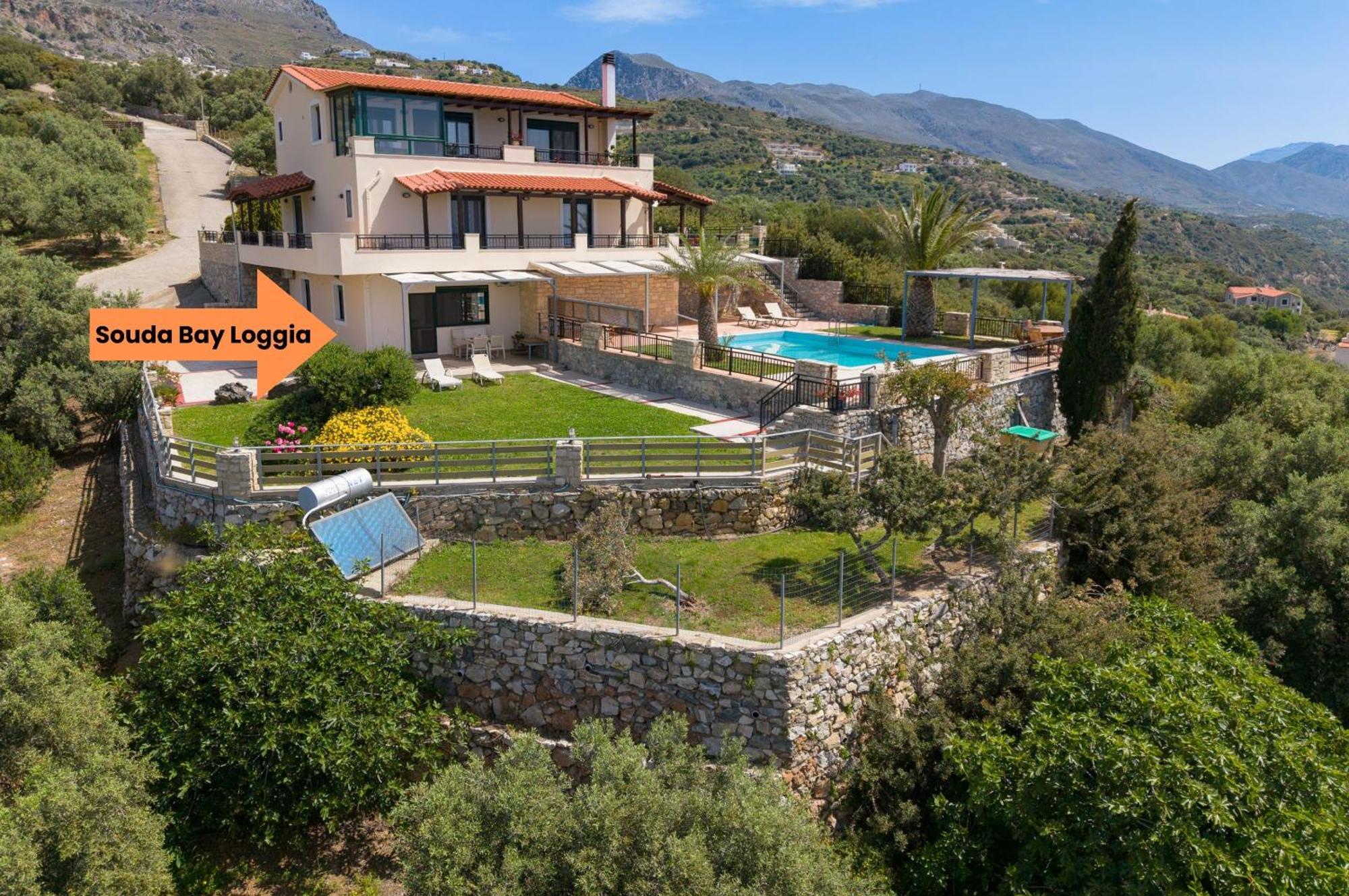 Villa Souda Bay Loggia Sellía Exterior foto